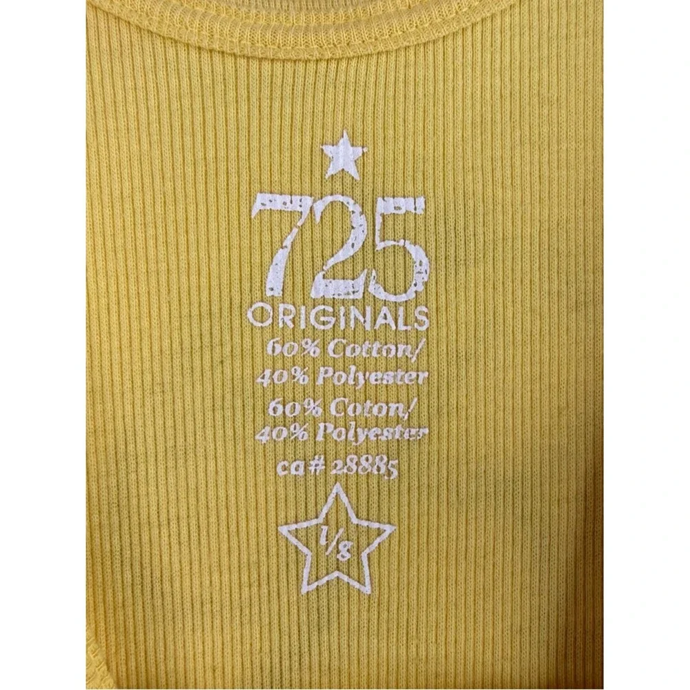 725 originals tank top stretchy bright Everyday Ribbed Tank Top - Yellow - Picture 6 of 10